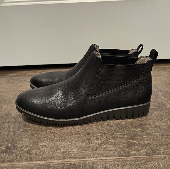 New Dansko Women's Louisa Black Burnished Leather Ankle Booties sz 42/US 11.5-12 - Picture 2 of 9